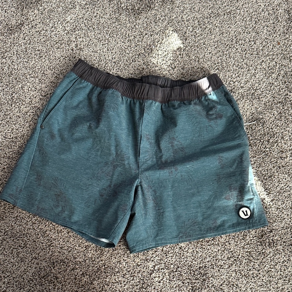 Vuori Teal Athletic Shorts